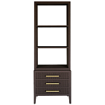 Этажерка Primo с ящиками шпон Темный орех варинант исполнения - 1 | Loft Concept в Красноярске