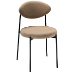 Стул металлический с мягкой спинкой и сиденьем из велюра Alfie Chair варинант исполнения - 4 | Loft Concept в Красноярске