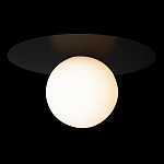 Потолочный светильник с белым шарообразным плафоном и черным круглым основанием Matisse варинант исполнения - 1 | Loft Concept в Красноярске