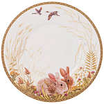 Чайная пара из фарфора с изображением собаки и зайцев 300 мл Hunting Porcelain Collection 2 варинант исполнения - 3 | Loft Concept в Красноярске