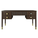 Письменный стол с 4-мя ящиками Elsa Dreams Walnut варинант исполнения - 6 | Loft Concept в Красноярске