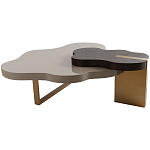 Кофейный стол со столешницей волнистой формы Gale Curved Coffee Table варинант исполнения - 3 | Loft Concept в Красноярске