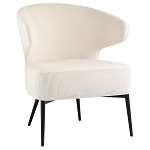 Современное мягкое кресло на металлических ножках Rakush Milk варинант исполнения - 1 | Loft Concept в Красноярске