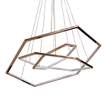 Люстра с 3-мя подвесами в виде шестиугольников Hexagon Horizontal варинант исполнения - 1 | Loft Concept в Красноярске