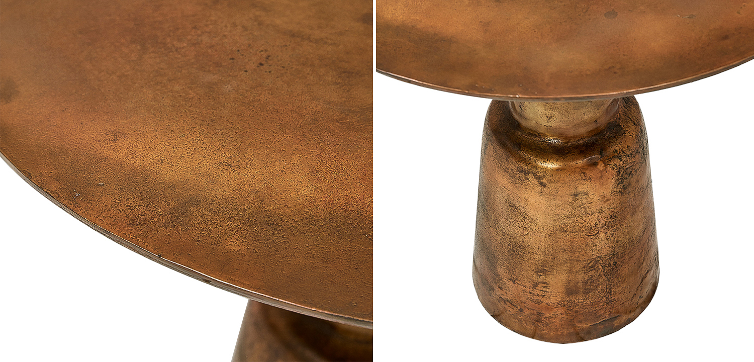 Обеденный стол Dining Table Round Vintage Copper Обеденный стол Dining Table Round Vintage Copper - Loft-Concept в Красноярске