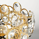 Люстра подвесная из золотых колец 57 см Golden Circles варинант исполнения - 8 | Loft Concept в Красноярске