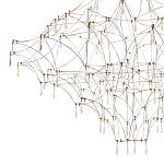 Люстра с тонким металлическим каркасом цвета хром Quasar варинант исполнения - 3 | Loft Concept в Красноярске