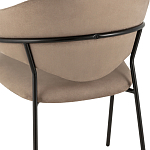 Коричневый стул с обивкой из искусственной замши Alexis варинант исполнения - 7 | Loft Concept в Красноярске