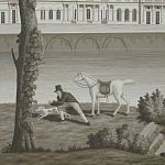 Обои ручная роспись Monuments of Paris Eau Forte on scenic paper варинант исполнения - 2 | Loft Concept в Красноярске