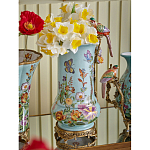 Ваза с птичкой из фарфора с бронзовыми элементами Garden of Eden варинант исполнения - 6 | Loft Concept в Красноярске