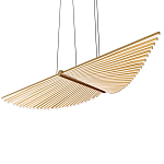 Люстра в виде распахнутых крыльев из тонких металлических планок Flight of Freedom варинант исполнения - 4 | Loft Concept в Красноярске