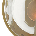 Бра круглое с прозрачным рельефным плафоном Crystal Prism варинант исполнения - 1 | Loft Concept в Красноярске