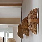 Бра плетеное из ротанга Chainmail варинант исполнения - 1 | Loft Concept в Красноярске