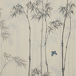 Обои ручная роспись Distant Bamboo Special Colourway on white dyed paper варинант исполнения - 1 | Loft Concept в Красноярске