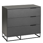 Комод цвета графит с 3-мя ящиками Strict Lines  варинант исполнения - 1 | Loft Concept в Красноярске
