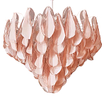 Люстра из стекляных розовых лепестков Petalled Illuminator варинант исполнения - 3 | Loft Concept в Красноярске