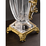 Ваза из прозрачного стекла с бронзовой вставкой в виде цветущей ветви Eden Garden porcelain and bronze варинант исполнения - 4 | Loft Concept в Красноярске