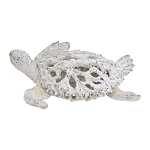 Статуэтка черепаха с ажурным панцирем и детализированной текстурой в белом цвете Marine Accessories варинант исполнения - 1 | Loft Concept в Красноярске