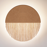 Бра круглое натуральная пробка с бахромой Natural Cork варинант исполнения - 3 | Loft Concept в Красноярске