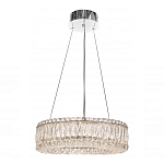 Люстра подвесная круглая из прозрачного хрусталя с корпусом из металла цвета хром Selfsufficient варинант исполнения - 1 | Loft Concept в Красноярске