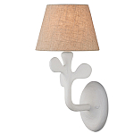 Бра с белым каркасом и тканевым абажуром Natural Stems варинант исполнения - 1 | Loft Concept в Красноярске