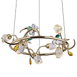 Люстра с хрустальными плафонами и декором Alvere Crystal Chandelier 6 варинант исполнения - 1 | Loft Concept в Красноярске