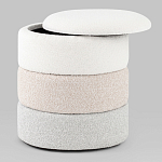 Пуф Three Colors в ткани букле из трех цветов  варинант исполнения - 3 | Loft Concept в Красноярске