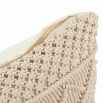 Чехол на подушку с макраме бежевого цвета Macrame варинант исполнения - 3 | Loft Concept в Красноярске
