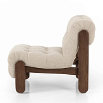 Кресло с деревянным каркасом и обивкой из ткани букле Medieval Furniture варинант исполнения - 1 | Loft Concept в Красноярске