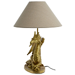 Настольная лампа с абажуром Дракон Golden Dragon Lamp Beige варинант исполнения - 2 | Loft Concept в Красноярске
