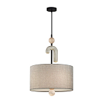 Люстра с серым тканевым плафоном Flourish варинант исполнения - 2 | Loft Concept в Красноярске