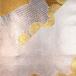 Обои ручная роспись в стиле Арт-деко Namban Colourway SC-290 on Deep Rich Gold gilded paper варинант исполнения - 2 | Loft Concept в Красноярске