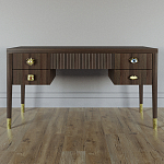 Письменный стол с 4-мя ящиками Elsa Dreams Walnut варинант исполнения - 5 | Loft Concept в Красноярске