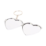 Зеркало брелок складное двухстороннее в форме сердца из натурального камня Лазурит Stone Mirrors варинант исполнения - 3 | Loft Concept в Красноярске