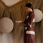 Большая дизайнерская Инсталляция из соломы RAFFIA Installation  варинант исполнения - 1 | Loft Concept в Красноярске