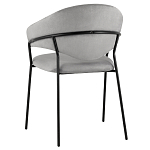 Серый стул с обивкой из искусственной замши Alexis варинант исполнения - 5 | Loft Concept в Красноярске