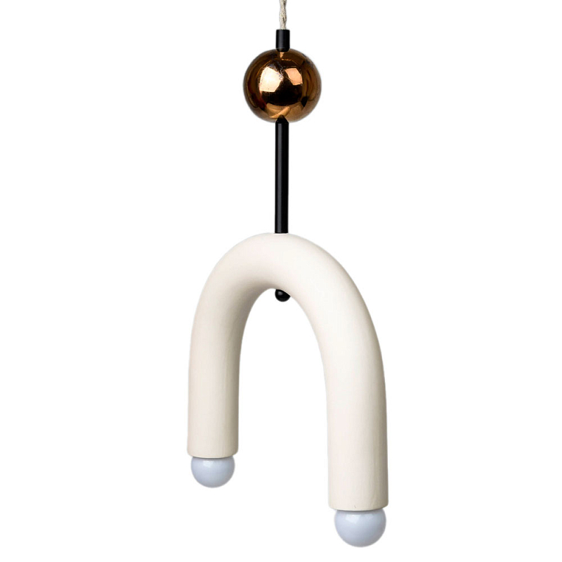 Подвесной светильник MOROSHKA arc [white] Белый Бронза в Красноярске | Loft Concept 
