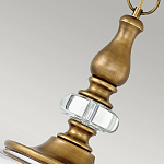 Люстра подвесная цвета латунь с прозрачным овальным стеклянным плафоном Hinkley варинант исполнения - 8 | Loft Concept в Красноярске