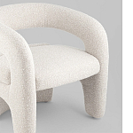 Кресло дизайнерское для лаунж зоны жемчужного цвета Pearl Lounge варинант исполнения - 4 | Loft Concept в Красноярске