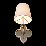 Бра с белым текстильным абажуром и фигурным основанием с зеркальной вставкой Vitorino варинант исполнения - 23 | Loft Concept в Красноярске