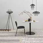 Торшер с трехъярусным плафоном из металлической сетки Metal Mesh Floor Lamp варинант исполнения - 2 | Loft Concept в Красноярске