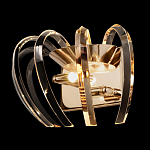 Бра золотого цвета с изогнутыми хрустальными элементами Radiant Ribbons варинант исполнения - 3 | Loft Concept в Красноярске