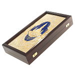 Нарды настольные из натурального камня лазурит и долерит Backgammon from Stone варинант исполнения - 13 | Loft Concept в Красноярске