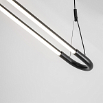 Светодиодная люстра Black LED Circle and Oval Lamp варинант исполнения - 4 | Loft Concept в Красноярске