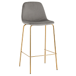 Барный стул на золотистых ножках VENDRAMIN Grey варинант исполнения - 1 | Loft Concept в Красноярске