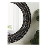 Зеркало круглое с текстурированным дизайном рамы Helios варинант исполнения - 6 | Loft Concept в Красноярске