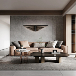 Люстра подвесная в форме веера из чёрного металла Black Solace  варинант исполнения - 2 | Loft Concept в Красноярске