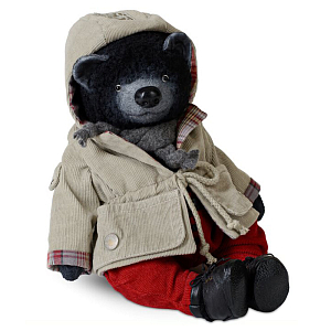 Кукла Медвежонок в плаще авторская работа Ирины Прониной
