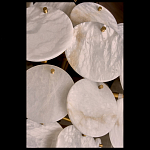 Люстра трехъярусная с подвесками из округлых элементов Cryptocrystalline Stone варинант исполнения - 3 | Loft Concept в Красноярске