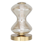 Настольная лампа светодиодная с волнообразным стеклянным плафоном Amphora of Light варинант исполнения - 2 | Loft Concept в Красноярске